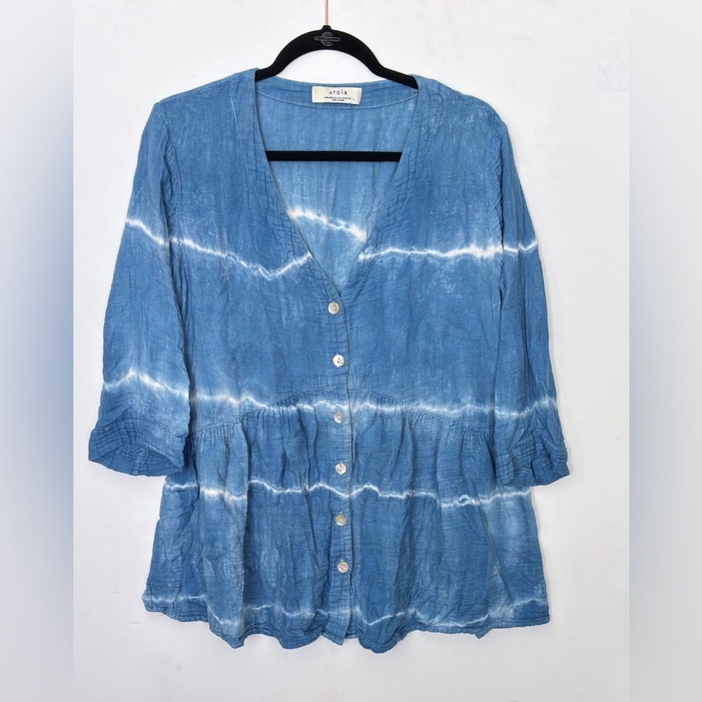 ATOIR Island Hopper Dress blue white tie dye mini 6